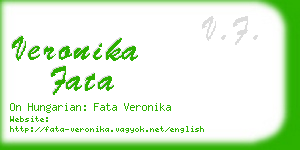 veronika fata business card